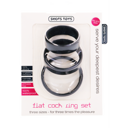 Shots toys by shots Flat Cockring Set (8714273945228)