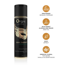 Orgie Sexy Therapy Aphrodisiac - Massageolie - 7 fl oz / 200 ml (5600298351263)