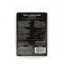 Prowler red Siliconen Ball Stretcher - Groot - Zwart (4890808285893)