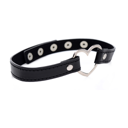 Xr brands Donkere Hart - Chrome Heart Zwarte Choker (848518034502)