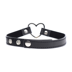 Xr brands Donkere Hart - Chrome Heart Zwarte Choker (848518034502)