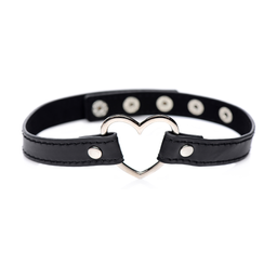 Xr brands Donkere Hart - Chrome Heart Zwarte Choker (848518034502)
