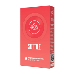 Love match Sottile - Dunne Condooms - 6 Stuks (8052742680028)