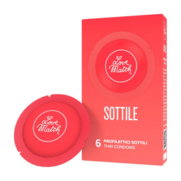Love match Sottile - Dunne Condooms - 6 Stuks (8052742680028)