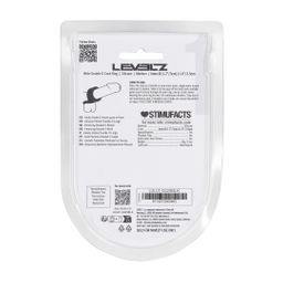 Levelz by shots Brede Dubbele O Siliconen Cockring - M - Zwart (8714273063465)