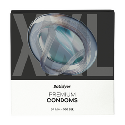 Satisfyer Condooms - Maat XXL - 64mm - 100 Stuks (4061504082707)