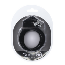 Ouch! by shots Classic metalen handboeien - Zwart (8714273058263)
