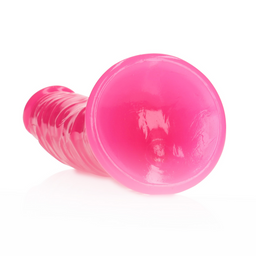 Realrock by shots Slim Realistisch Dildo met Zuignap - Glow in the Dark - 7'' / 18 cm (8714273493941)