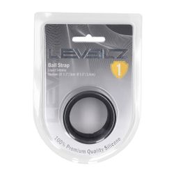 Levelz by shots Vloeibare Silicoen Balriem - M - 34mm - Zwart (8714273062185)