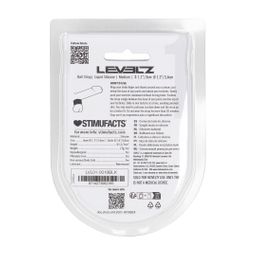 Levelz by shots Vloeibare Silicoen Balriem - M - 34mm - Zwart (8714273062185)