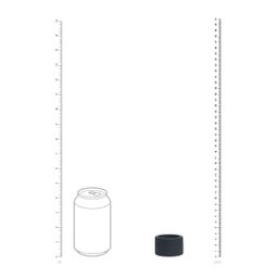 Levelz by shots Vloeibare Silicoen Balriem - M - 34mm - Zwart (8714273062185)