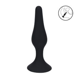 Levelz by shots Slanke Siliconen Anale Plug - M - Zwart (8714273065742)