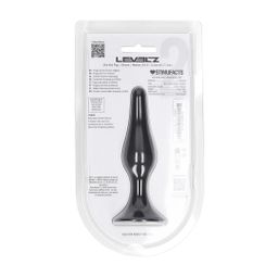 Levelz by shots Slanke Siliconen Anale Plug - M - Zwart (8714273065742)