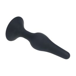 Levelz by shots Slanke Siliconen Anale Plug - M - Zwart (8714273065742)