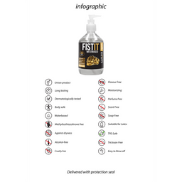 Fist it by shots Waterbased glijmiddel - 17 fl oz / 500 ml (7423522516546)