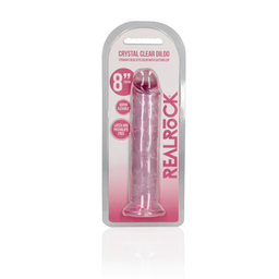 Realrock by shots Rechtdoor Realistisch Dildo met Zuignap - 20 cm / 8'' (8714273524836)