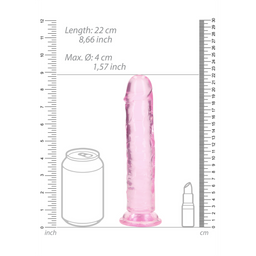 Realrock by shots Rechtdoor Realistisch Dildo met Zuignap - 20 cm / 8'' (8714273524836)