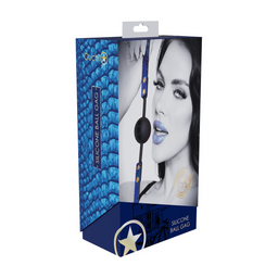 Ouch! by shots Florence Collectie - Siliconen Ball Gag - Blauw (8714273056542)