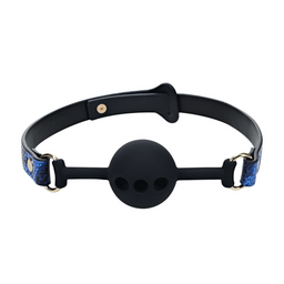 Ouch! by shots Florence Collectie - Siliconen Ball Gag - Blauw (8714273056542)