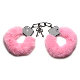 Xr brands Cuffed in Fur - Furry Handcuffs - Roze (848518052186)