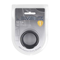 Levelz by shots Vloeibare Siliconen Balriem - L - 34mm - Zwart (8714273062208)