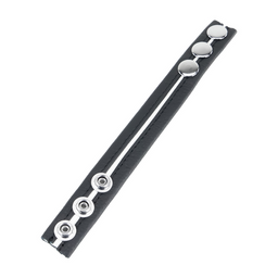 Red leather Verstelbare Leren Cockring - Wit (3662811230693)