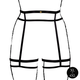 Le désir by shots Jarretelgordel met dubbele bandjes en verstelbare bandjes - Zwart (8714273043672)