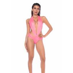 Mapalé Bodysuit - L/XL - Wet Look Roze (190602206785)
