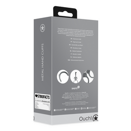 Ouch! by shots Metalen Handboeien - Zilver (8714273047861)