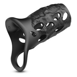 Crushious Batiatus - Vibrating Penis Armour Ring - Black (7403254162051)