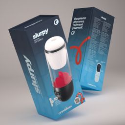 Crushious Slurpy - 2 in 1 Detachable Licking and Vibrating Masturbator - Transparent (7403254162075)