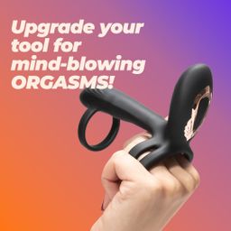 Crushious Tornado - Rotating Penis Armour - Black (7403254162167)