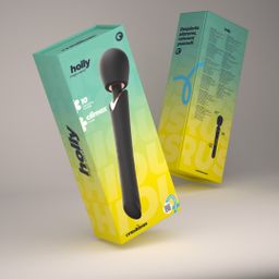 Crushious Holly - Rechargeable Wand Massager - Black (7403254162105)