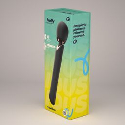 Crushious Holly - Rechargeable Wand Massager - Black (7403254162105)