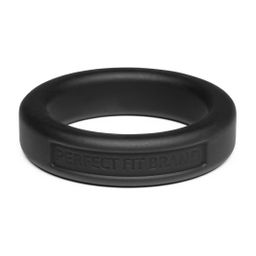 Perfectfitbrand Silicone Hefty Ring Classic - Cockring - 1,4 / 3,6 cm - Zwart (628430541759)