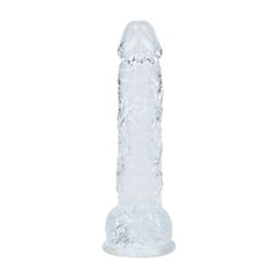 Realrock by shots Realistische Dildo met Ballen - 5 / 12,7 cm - Transparant (8714273061522)