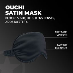 Ouch! by shots Satin Mask - Zwart (8714273028136)