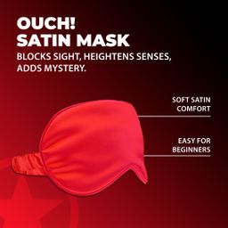 Ouch! by shots Satin Mask - Rood (8714273028211)