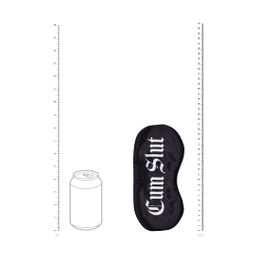 Ouch! by shots Cum Slut - Gedrukt Satijnen Masker - Zwart (8714273028457)