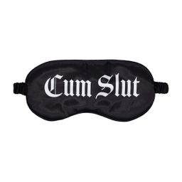 Ouch! by shots Cum Slut - Gedrukt Satijnen Masker - Zwart (8714273028457)