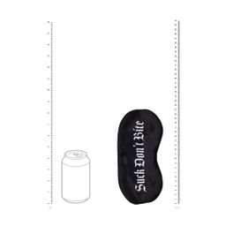 Ouch! by shots Suck Don't Bite - Gedrukte Satijnen Masker - Zwart (8714273028488)