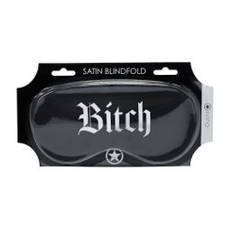 Ouch! by shots Bitch - Gedrukte Satijnen Masker - Zwart (8714273028440)