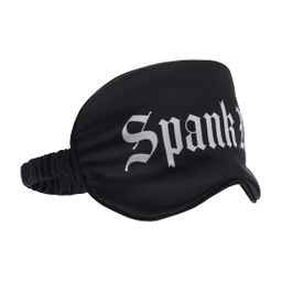 Ouch! by shots Spank Me - Gedrukte Satijnen Masker - Zwart (8714273028471)