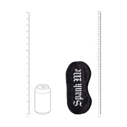 Ouch! by shots Spank Me - Gedrukte Satijnen Masker - Zwart (8714273028471)