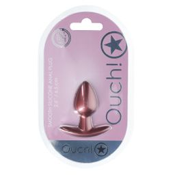 Ouch! by shots Zachte Silicone Anale Plug - Klein - 2,6 / 6,5 cm - Roségoud (8714273056849)