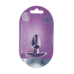 Ouch! by shots Zachte Silicone Anale Plug - Klein - 6,5 cm - Metallic Paars (8714273056832)