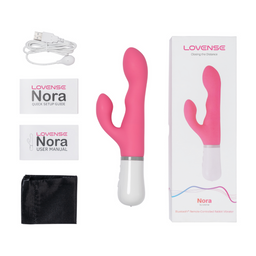 Lovense Nora - Bluetooth Afstandsbediening Konijnen Vibrator - Roze (714449810723)