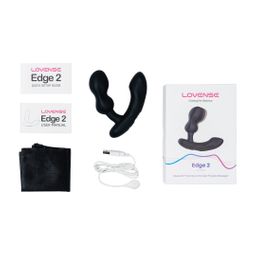 Lovense Edge 2 - Verstelbare Dual-motor App-gestuurde Prostaatmassager - Zwart (728360599780)
