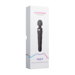 Lovense Domi 2 - Bluetooth App-gestuurde Mini Wand Massager - Zwart (728360599674)