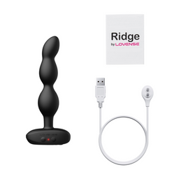 Lovense Ridge - App-bestuurde Vibrerende en Draaiende Anale Parels - Zwart (6972677430142)